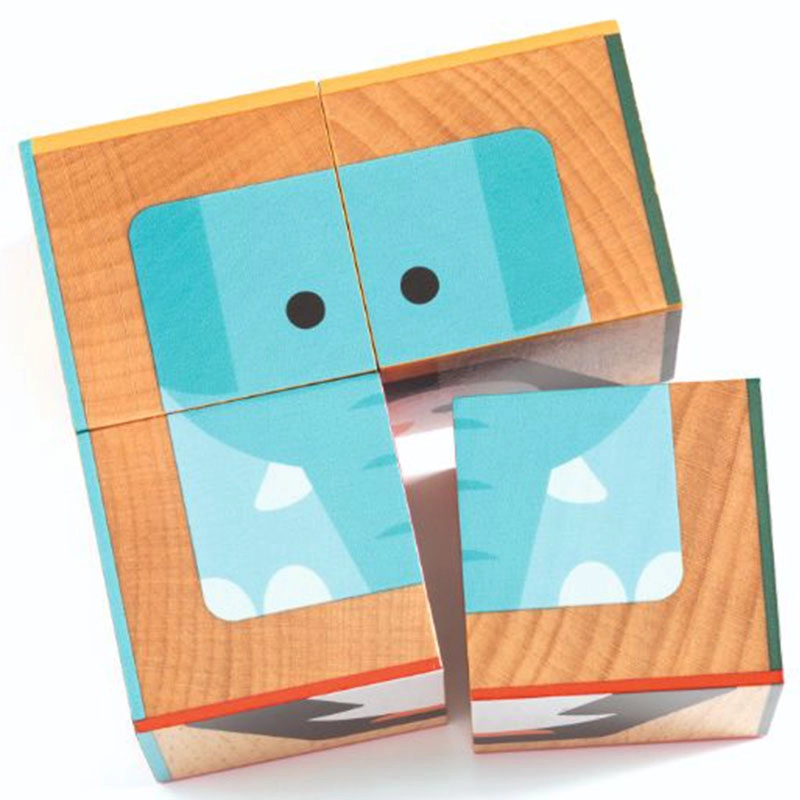 DJECO CubaBasic Wooden Puzzle - 2 years and up