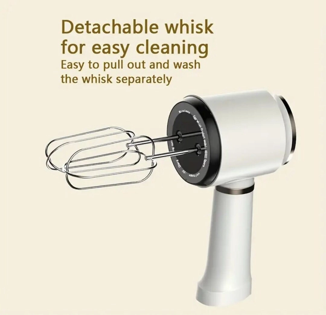 Cordless Rechargeable Hand Mixer - 1500W