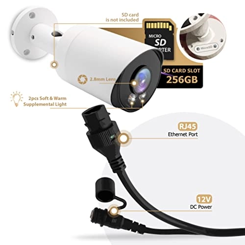 HD 6MP PoE IP Color vu Bullet Camera