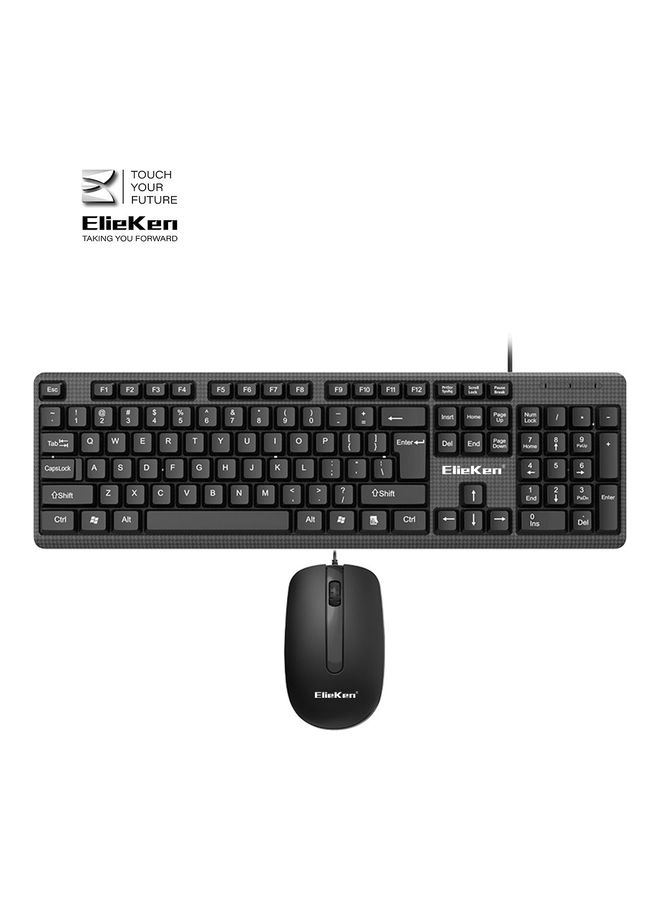 ElieKen Wired Keyboard And Mouse Combo - Wired