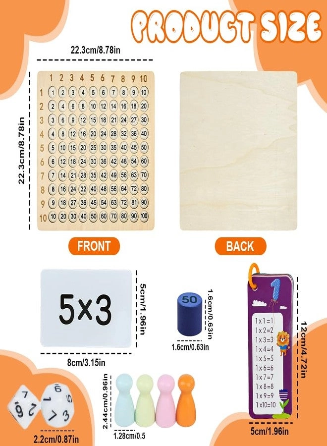 Multiplication Board Game - Wooden Montessori