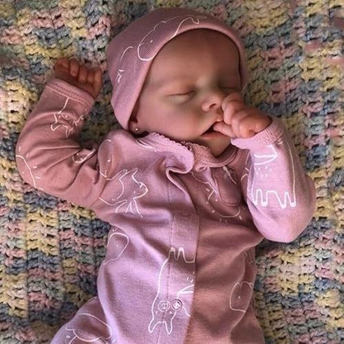 Reborn Baby Doll - 18 Inch African American Sleeping Newborn Ages 3+