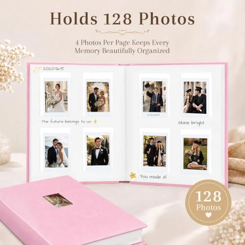 3" 128 Pockets Hardcover Photo Album