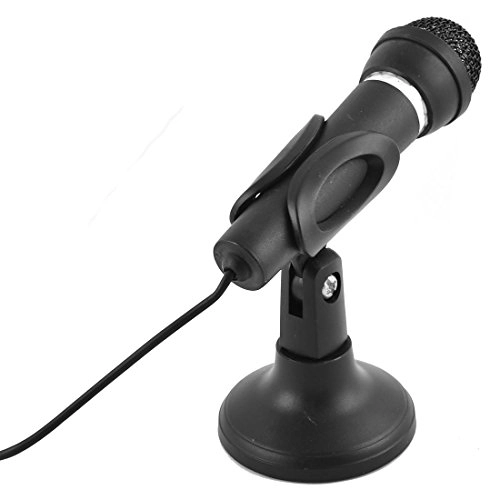 3.5mm Stereo Studio Speech Microphone Mic Stand Mount - Black Small