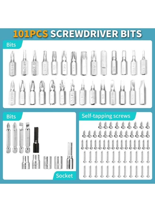 Electric Screwdriver Set - 105-piece USB-rechargeable 5Nm