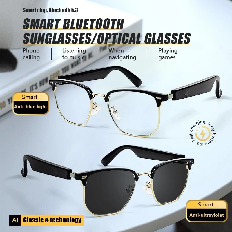 Smart Wireless Bluetooth Sunglasses - Blue Light