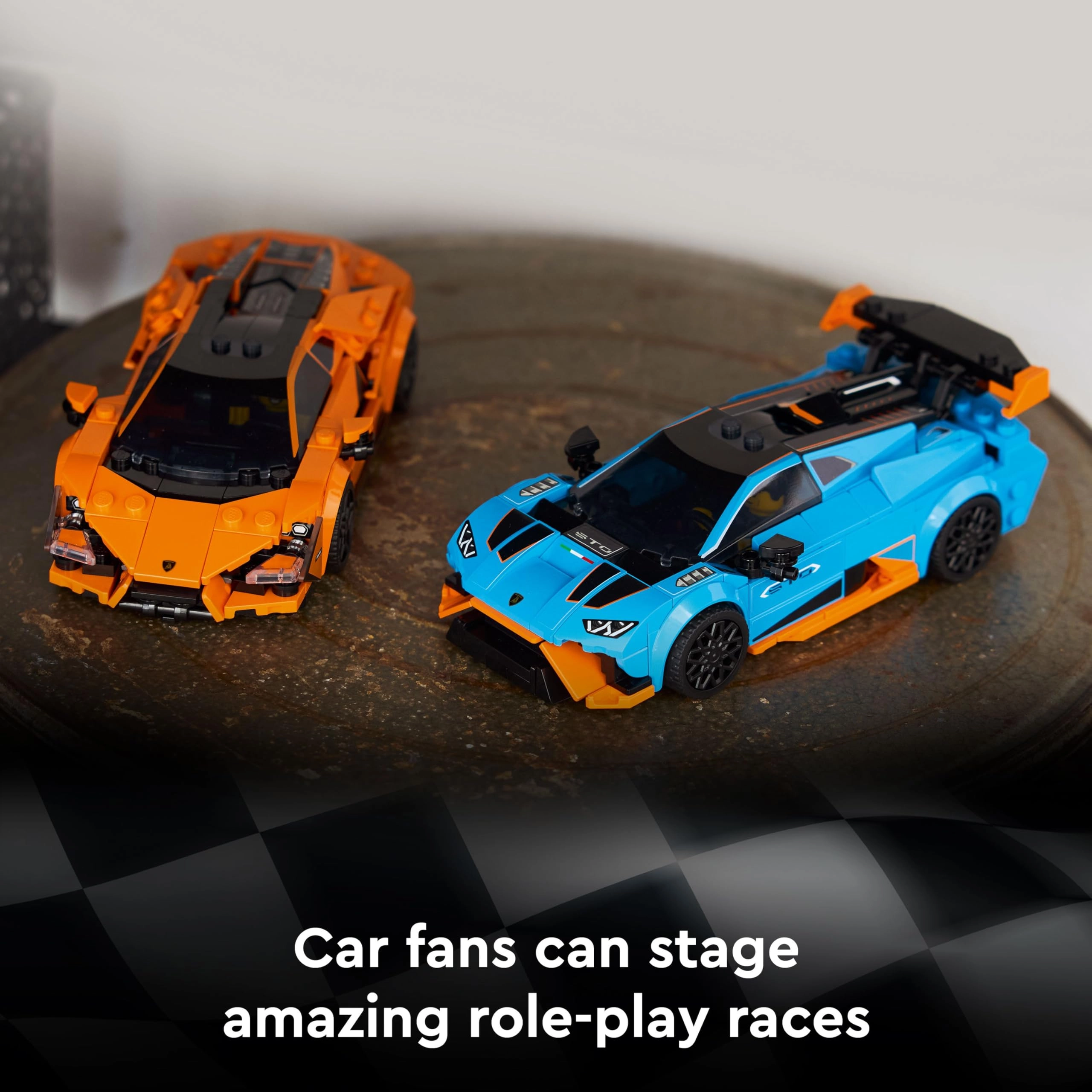 Speed Champions Lamborghini Revuelto + Speed Champions Lamborghini Huracán STO