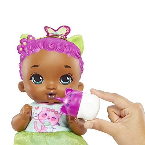 My Garden Baby Feed & Change Baby Kitten Doll - 12-in pink hair Ages 3+