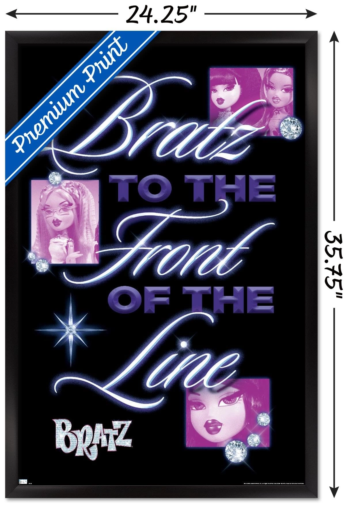 Bratz: Girls Nite Out - Front Of The Line Wall Poster - Paper 34"L x 22.4"W