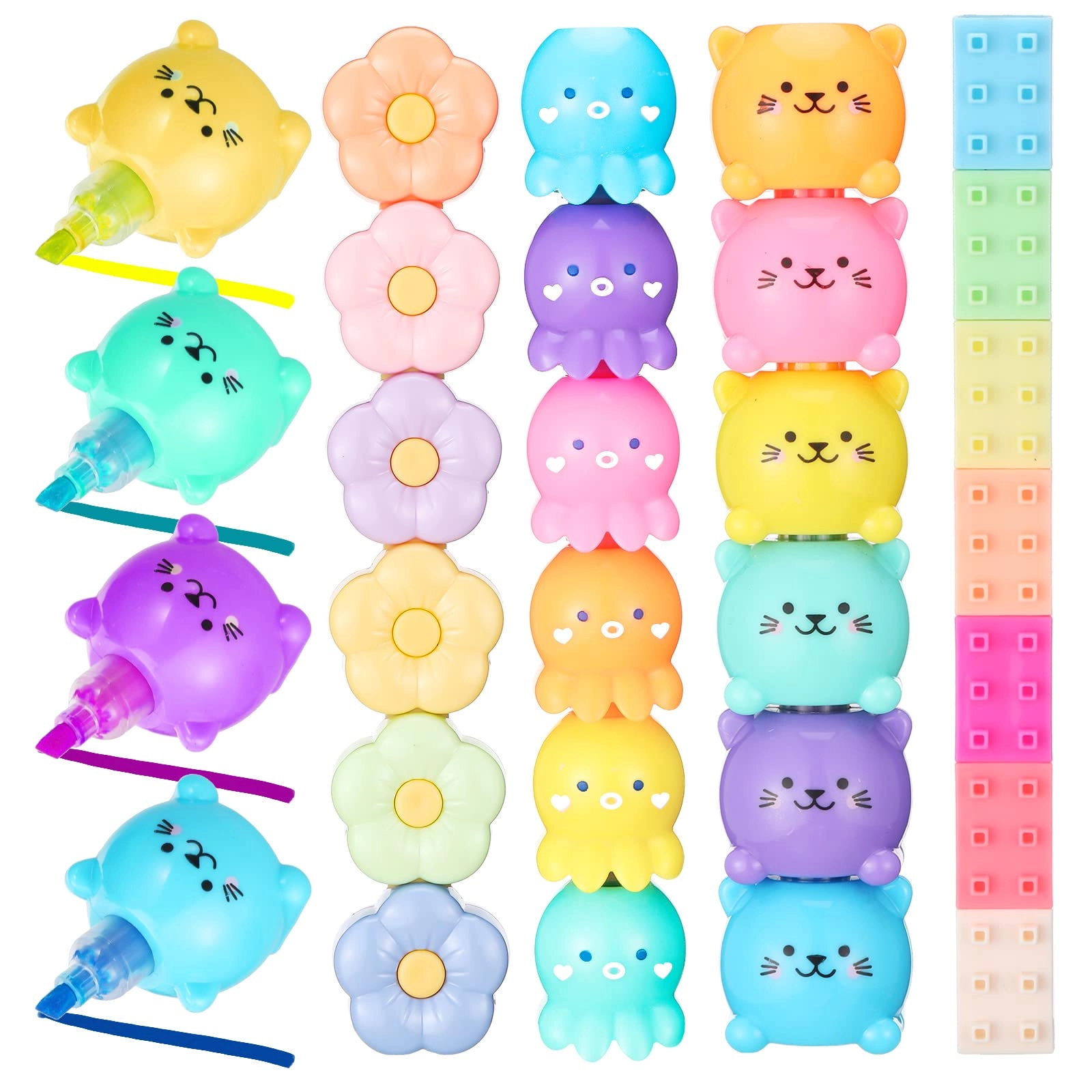 Mini Highlighter Pens - colorful Fine Pack