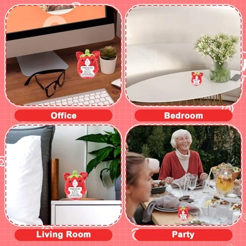 Strawberry Cat 13 cm Crochet