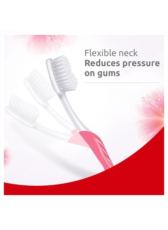 Gentle Sensitive Toothbrush - ultra soft multicolour 4-Piece Pack