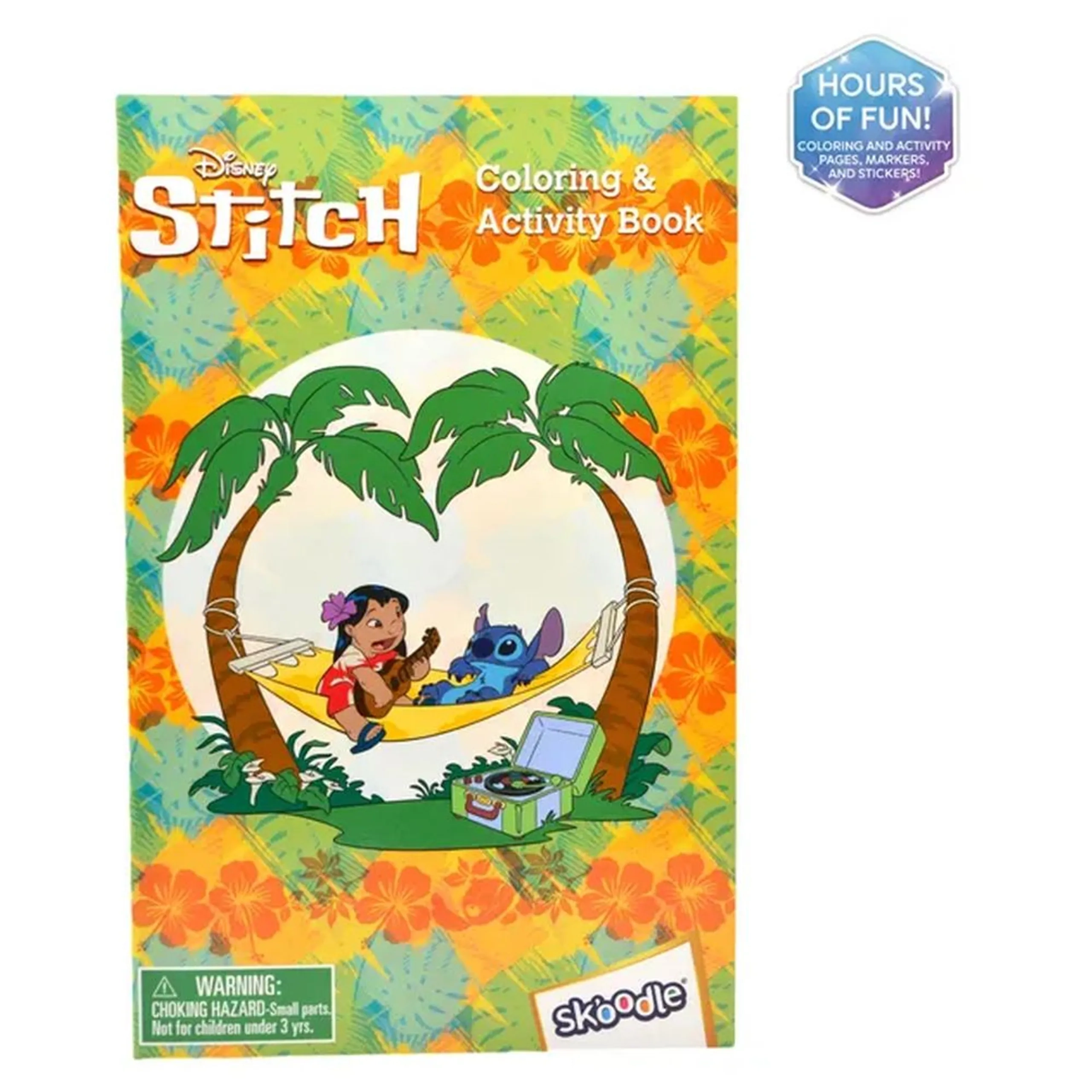 Stitch Coloring & Activity Set - 6 Pcs 3 Vibrant Markers