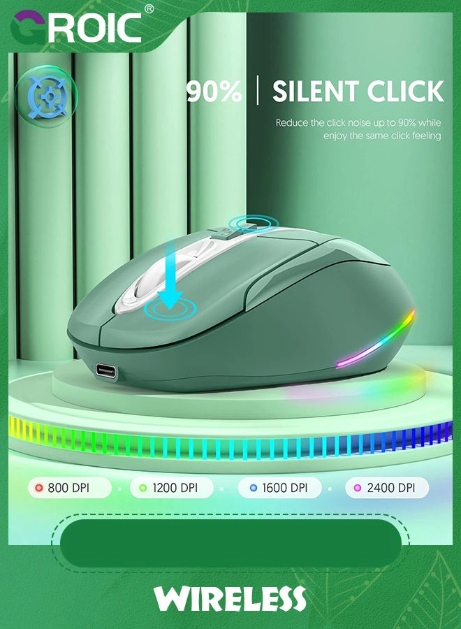 LED Slim Silent Mouse - Wireless