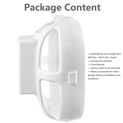 Wall Mount for Google Nest WiFi Pro - Wi-Fi 6E