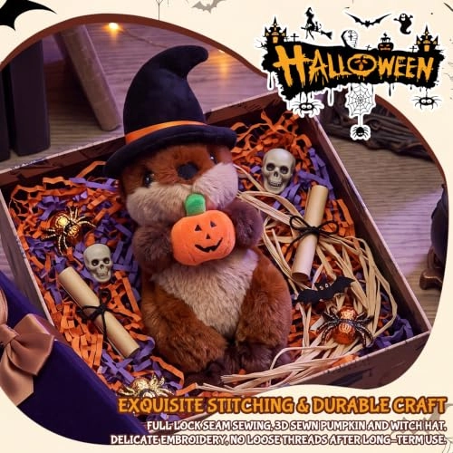 Sea Otter Pumpkin Witch Hat - 25 cm