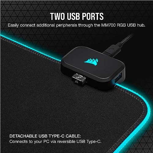 Mm700 RGB Extended Cloth Gaming Mouse Pad - 93x40 cm