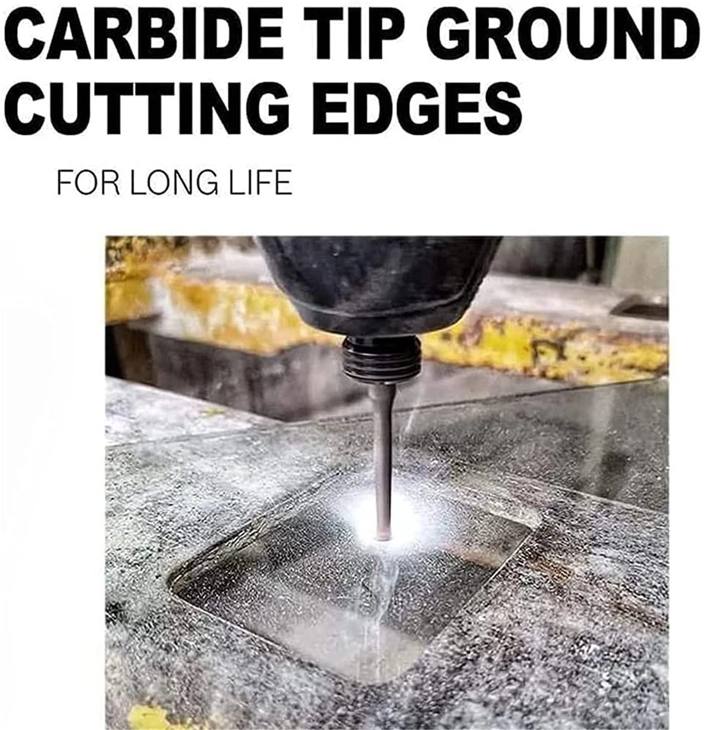 Universal Drilling Tool - Cemented Carbide 7PCS 3/4/5/6/8/10/12 mm