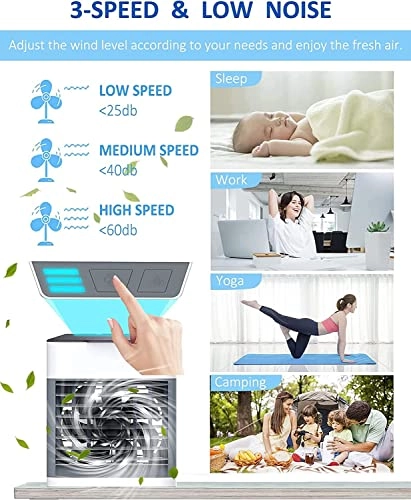 Mini Portable Air Conditioner - 3-IN-1 2000mAh USB Rechargeable