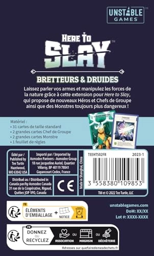 Here To Slay: Swordsmen and Druids - Card Game (French)
