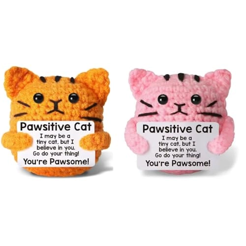 Positive Cat - Handmade 10 cm Set