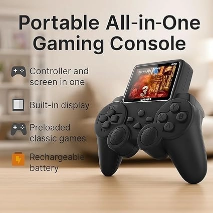 Game Box 400 in 1 - 3 Inch Color Screen Rechargeable Battery AV Output