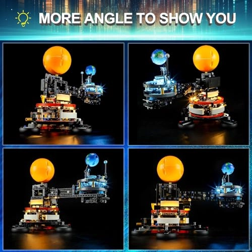 LED Light Kit for LEGO 42179 Technic Planet Earth and Moon in Orbit Set