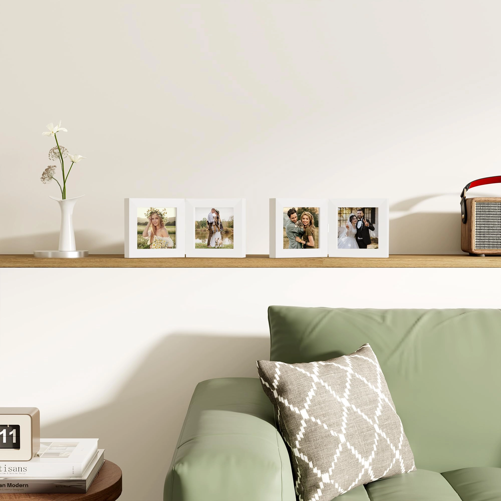 Double Picture Frame - 4x4 2.0 Count