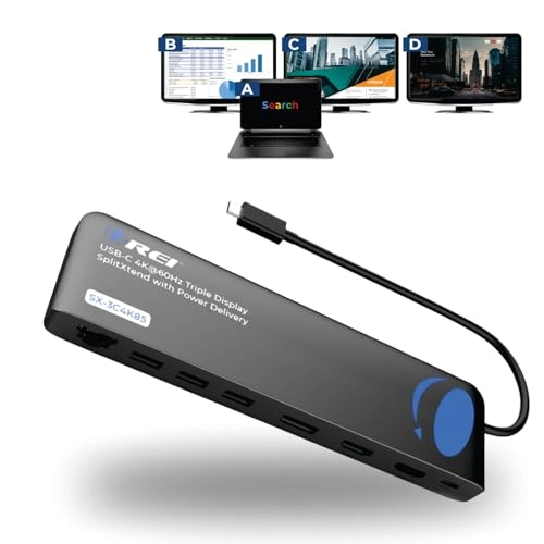Orei SplitXtend - USB C Triple Monitor