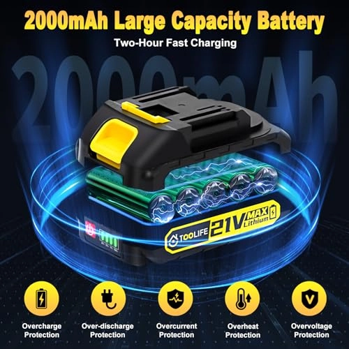 6inch Mini Chainsaw - 2000mAh 21V Battery