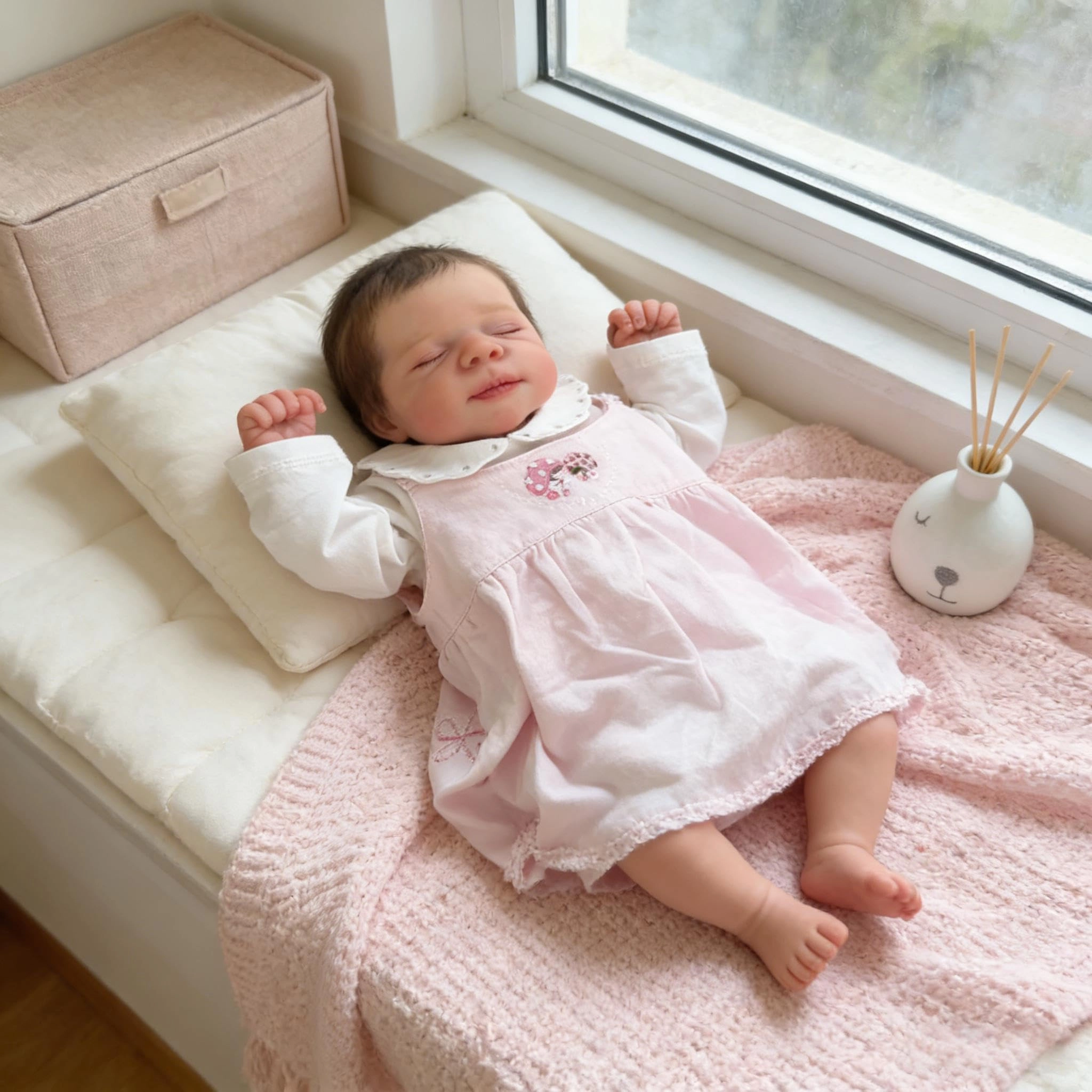 Reborn Baby Doll - 18 inch Vinyl Girl Ages 3+