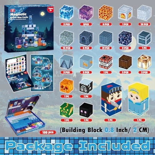 Blue Brick Castle - 100pcs