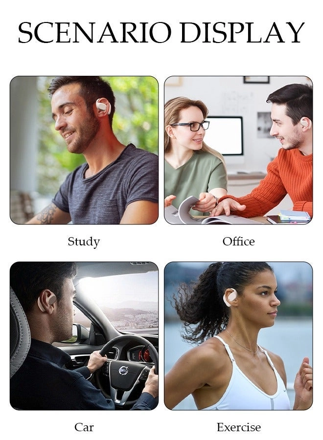 Clip On Bluetooth Earphones Wireless Earbud