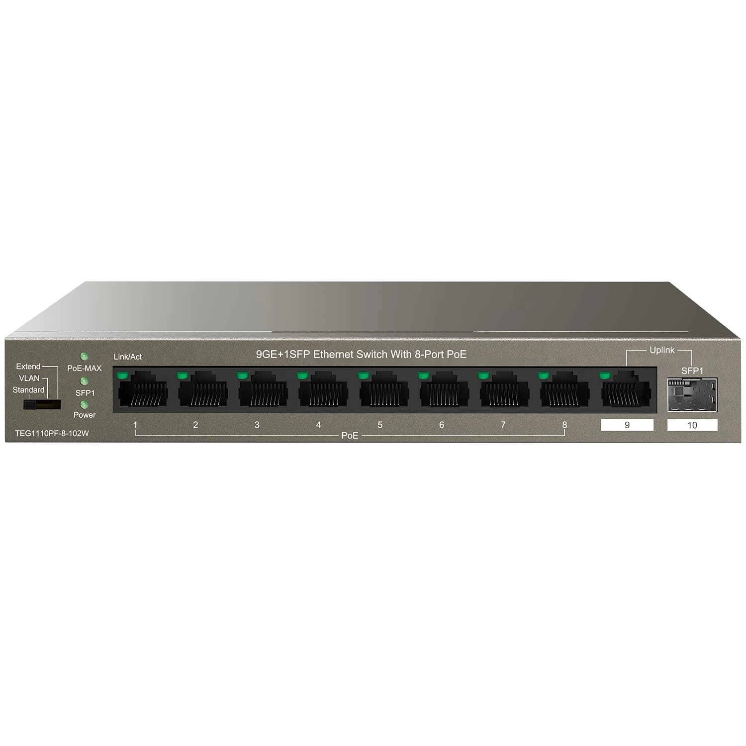 TEG1110PF-8-102W 10-ports