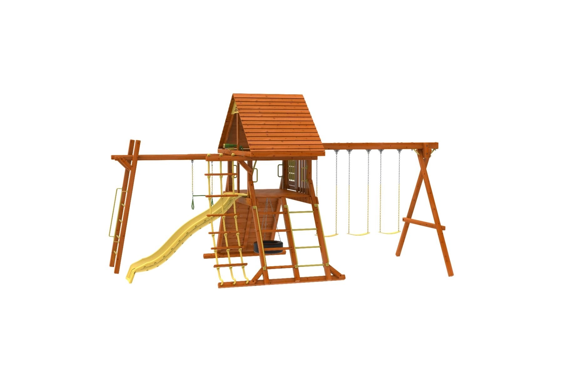 Discovery Den - 3 swings Wave slide