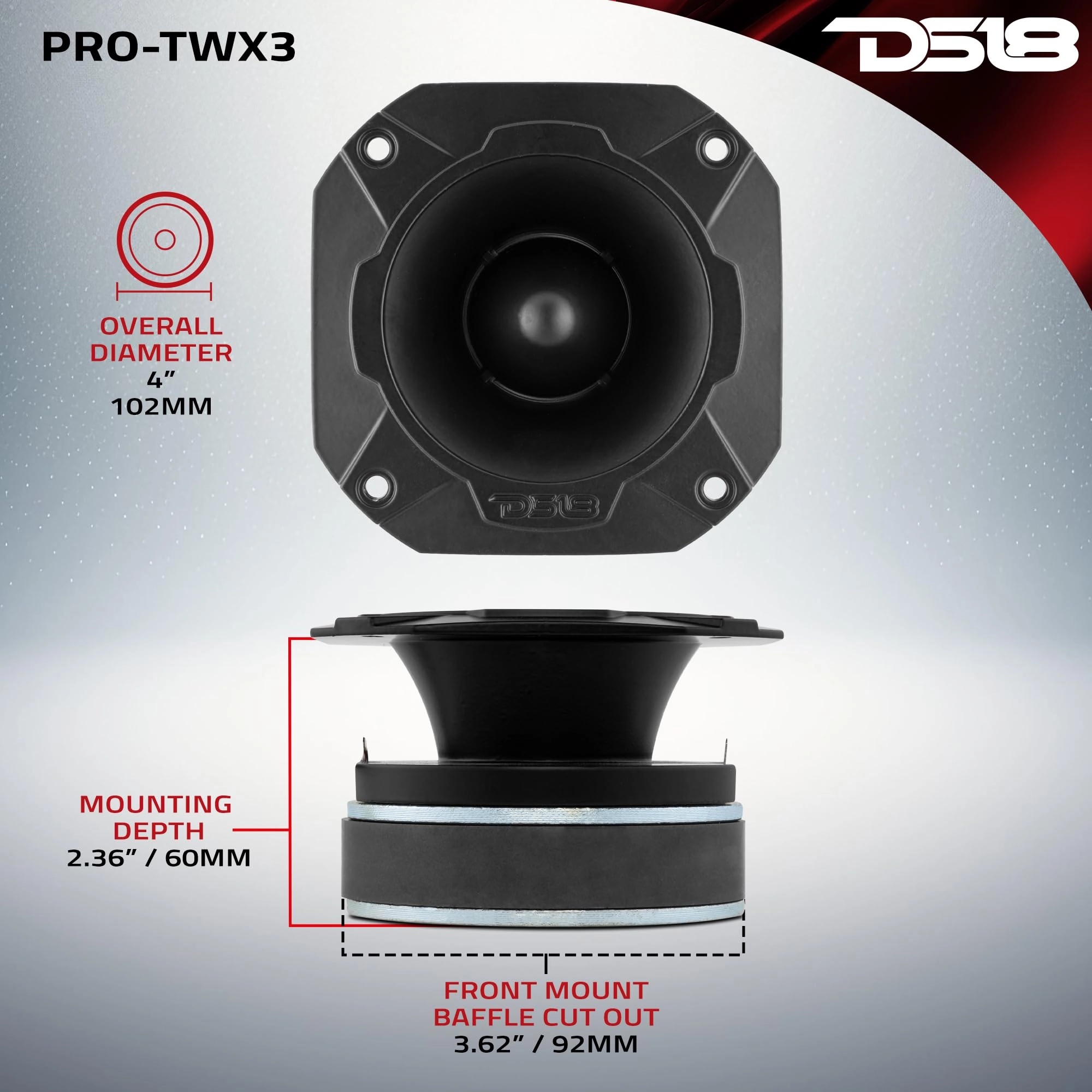 PRO-TWX3 - 4" Super Bullet Tweeter