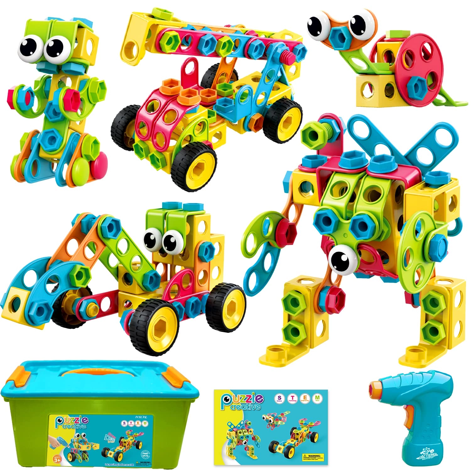 MZA STORES Educational STEM Toys - 195 pcs