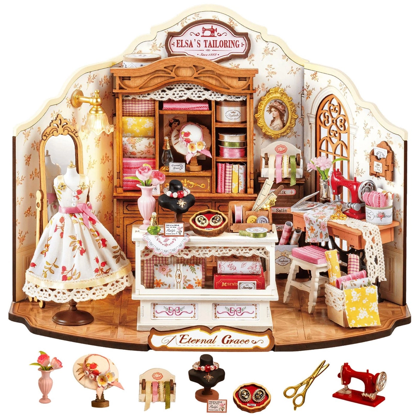 Elsa's Tailoring - DIY Miniature House Kit