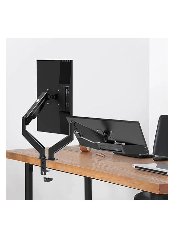 Dual LCD Monitor Desk Mount Stand - 2 27in