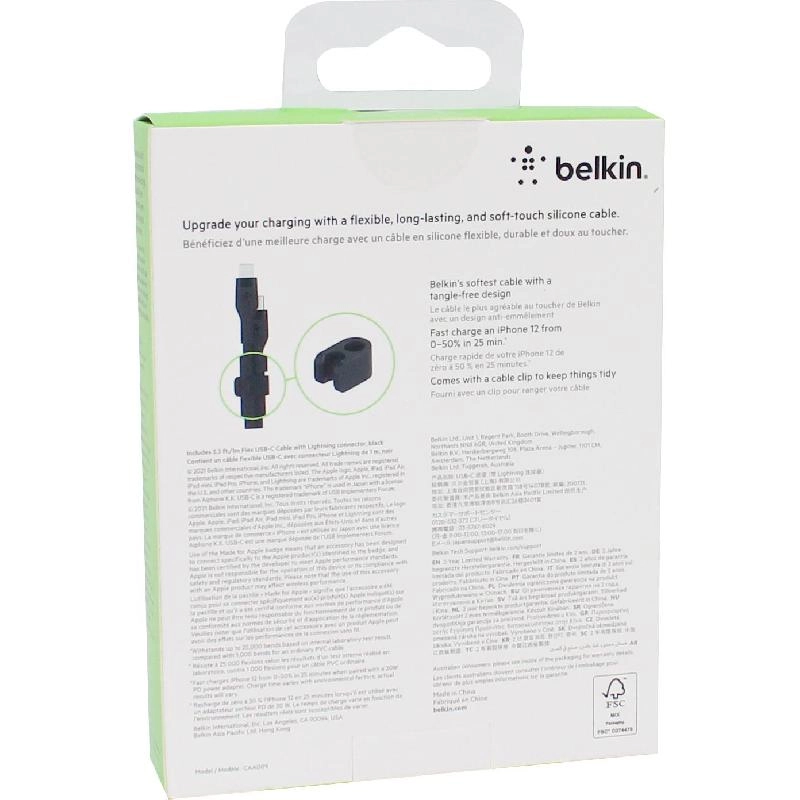 BoostCharge Flex Cable USB-C to Lightning 1m