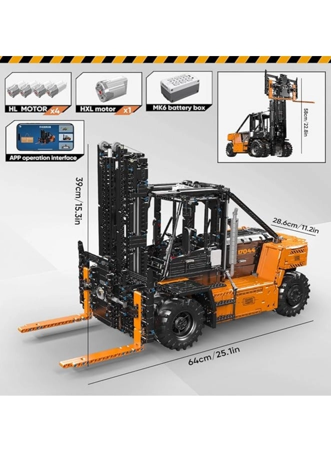 mould king Heavy Duty Forklift Building Block Kit Truck (17044) - Construction