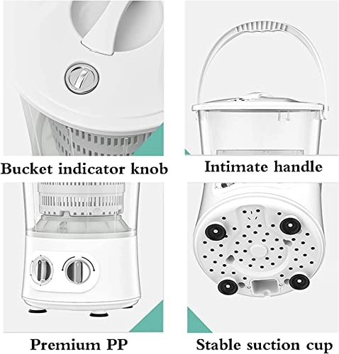 AADECOR Portable Washing hine, Ultrasound Folding Fully Automatic Laundry hine, Turbine Washer, Low Noise, Mini,Place it anywhere, store easily, blue,pink,Blue