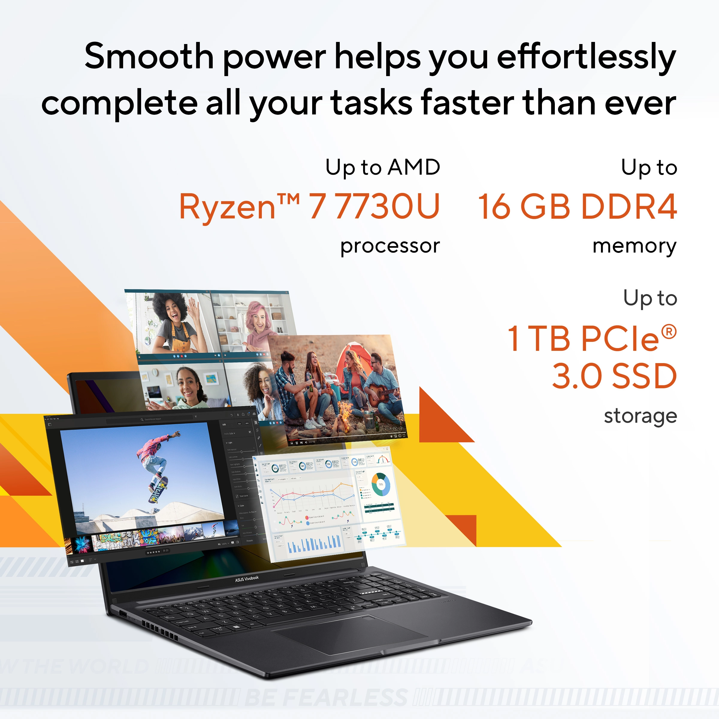 Vivobook 16 M1605YA - 16'' Ryzen 7-7730U 8GB DDR4 512GB SSD