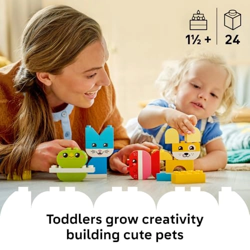 Creative Cute Pets - 3 in 1 8 BRICK-BUILT TOY ANIMALS
