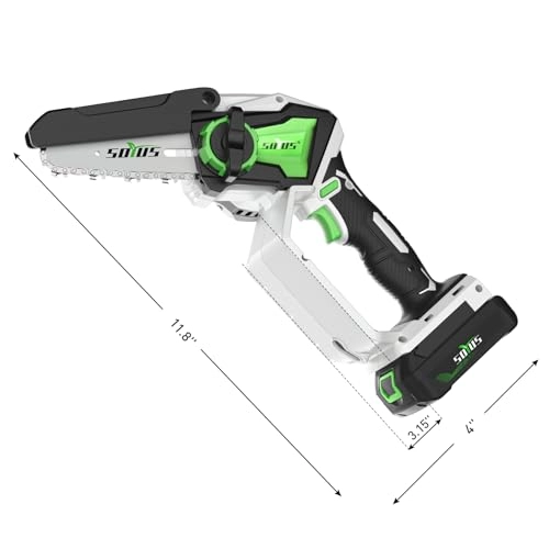 Mini Chainsaw Cordless - 5 Inch Battery Powered