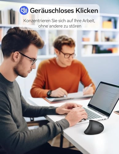 Vertical Ergonomic Optical Mouse - Bluetooth Wi-Fi