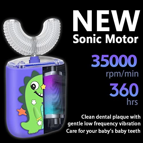 Kids Toothbrush - U-Shaped Ultrasonic 2 Brush Heads