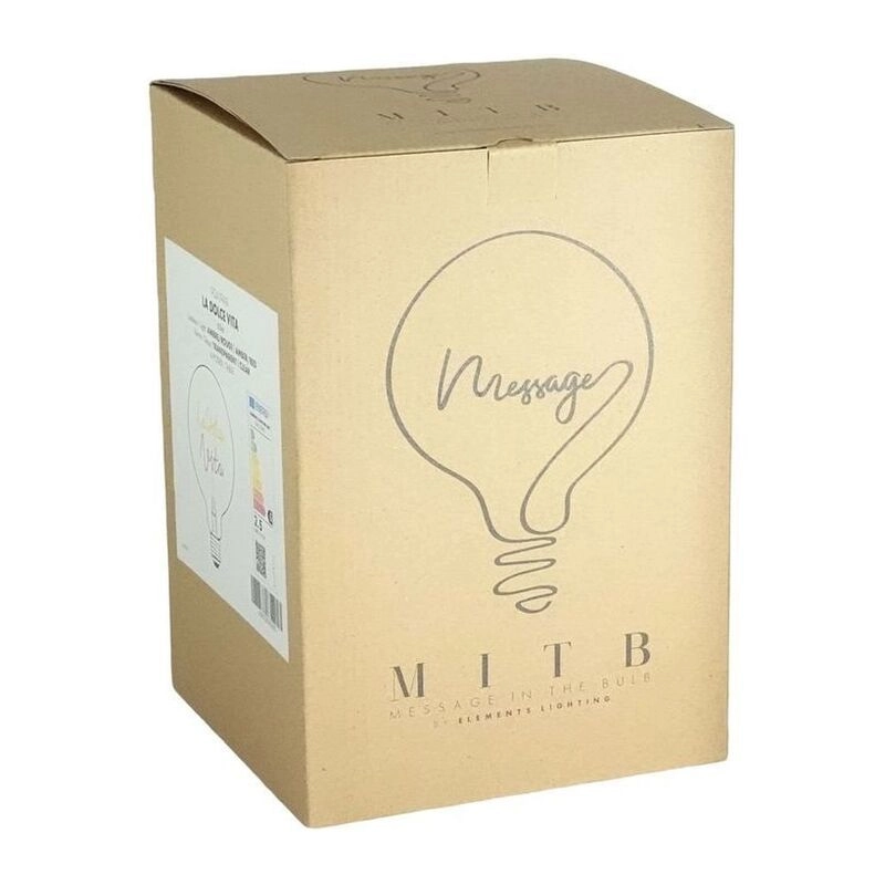 I Am Crazy - LED Light Bulb Red & Amber