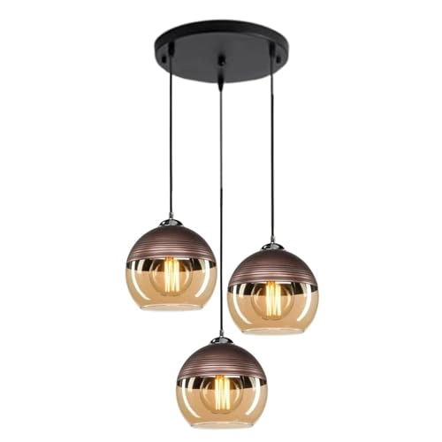 Hanging Luster Light - Pendant Black and Brown