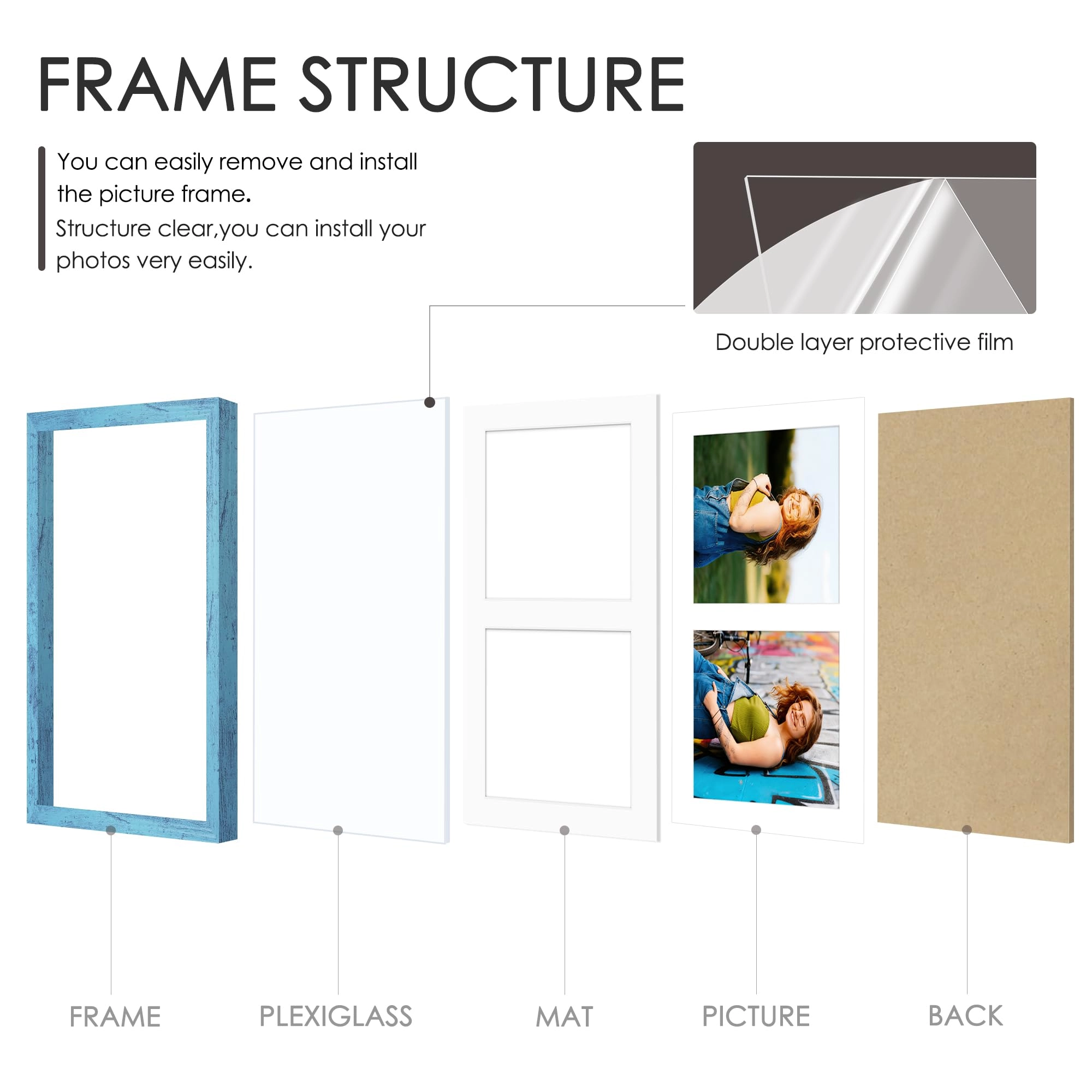 Double 5x7 Picture Frame